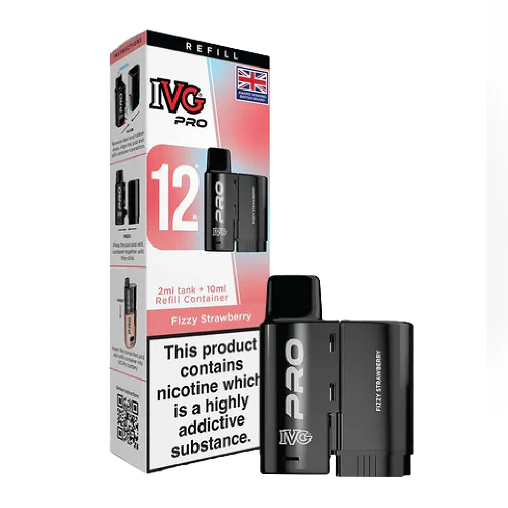 IVG Pro 12 Prefilled Pod - Fizzy Strawberry