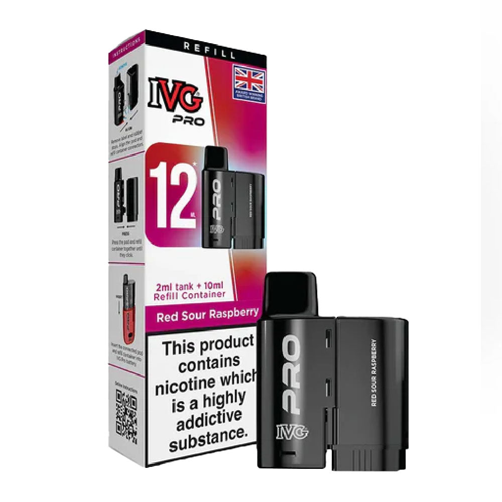 IVG Pro 12 Prefilled Pod - Red Sour Raspberry