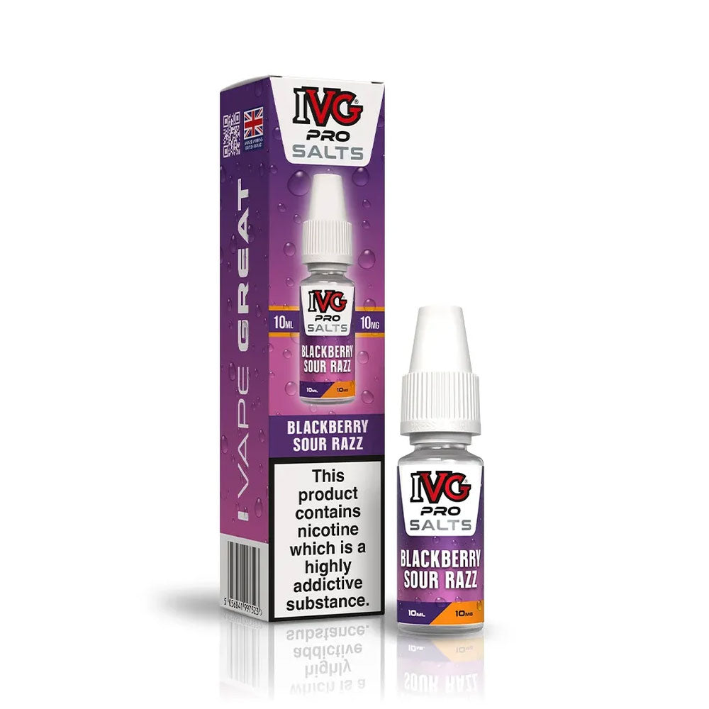 Blackberry Sour Razz IVG Pro Salts 10ml Nic Salt E Liquid