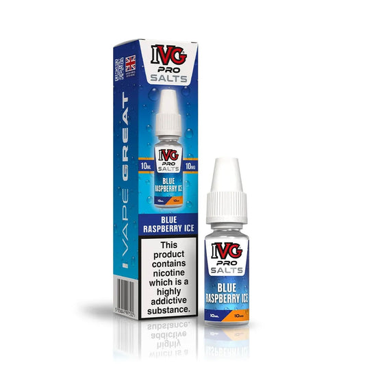 Blue Raspberry Ice IVG Pro Salts 10ml Nic Salt E Liquid