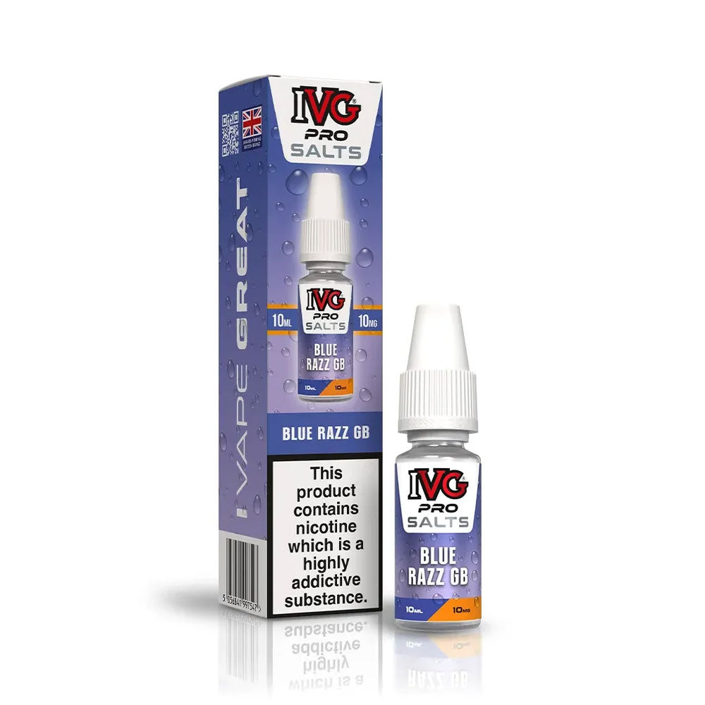 Blue Razz GB IVG Pro Salts 10ml Nic Salt E Liquid