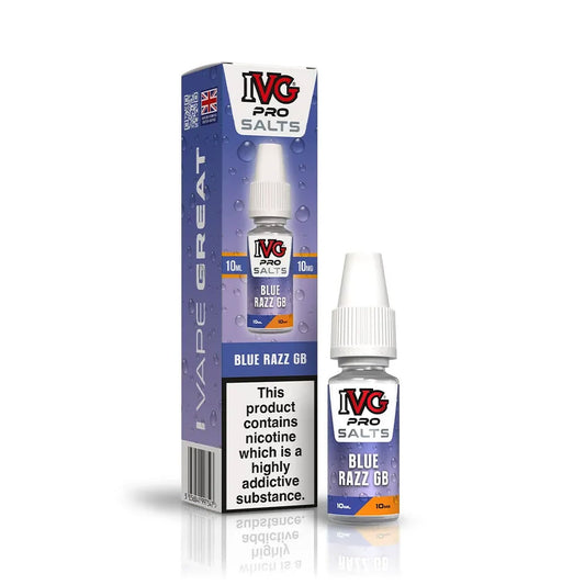 Blue Razz GB IVG Pro Salts 10ml Nic Salt E Liquid