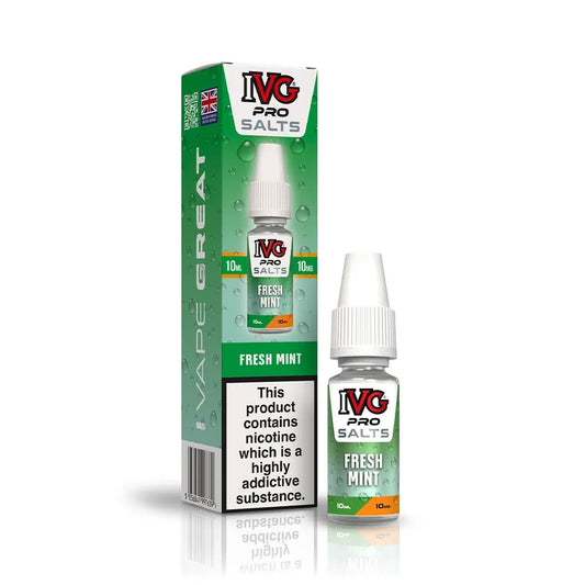 Fresh Mint IVG Pro Salts 10ml Nic Salt E Liquid