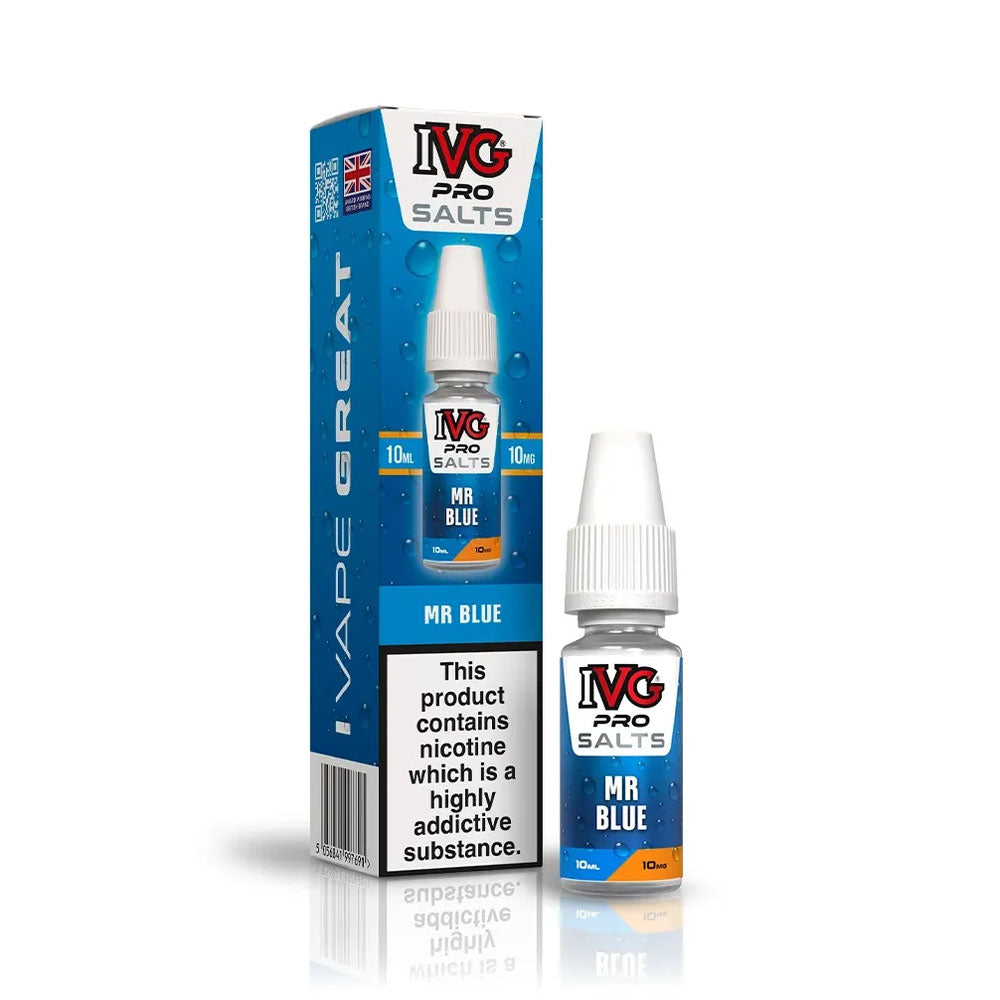 Mr Blue IVG Pro Salts 10ml Nic Salt E Liquid