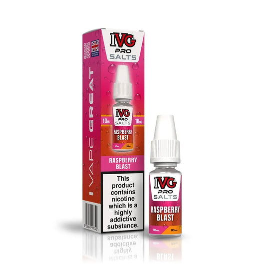 Raspberry Blast IVG Pro Salts 10ml Nic Salt E Liquid