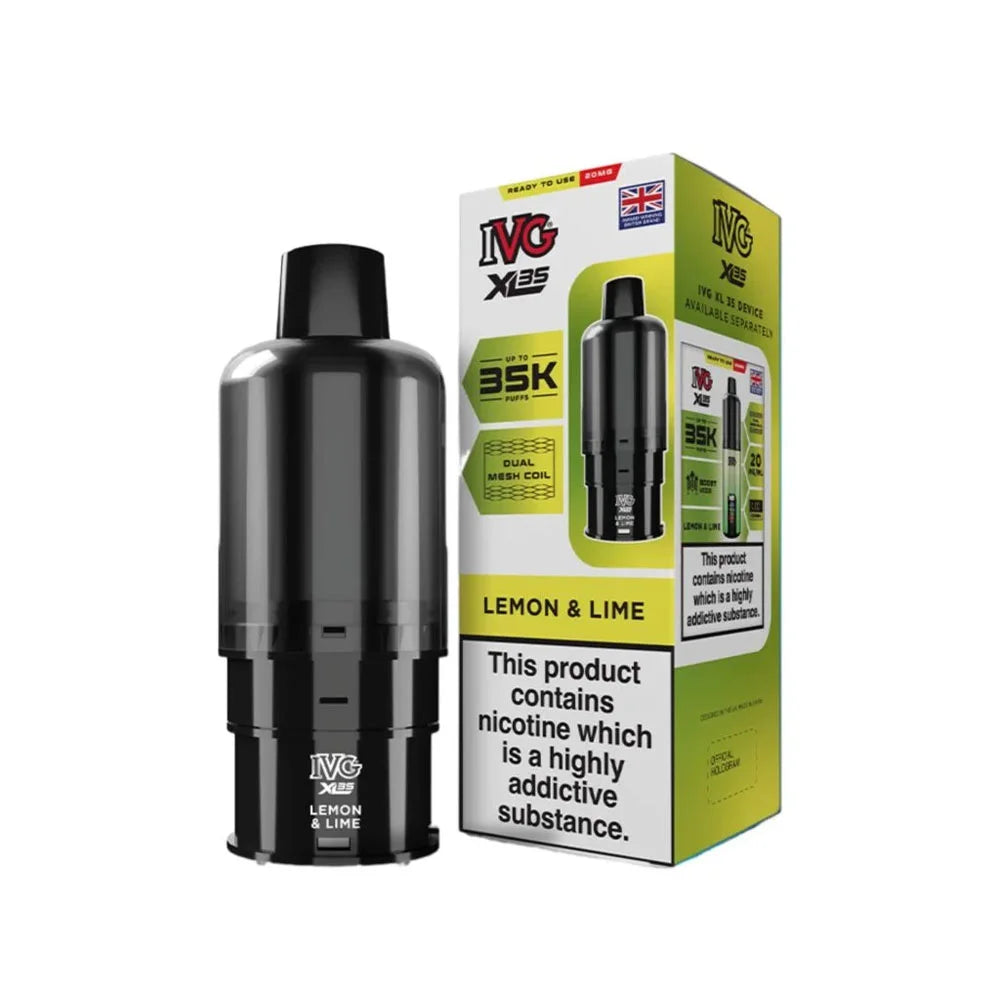 IVG XL 35K Prefilled Pods - Lemon & Lime