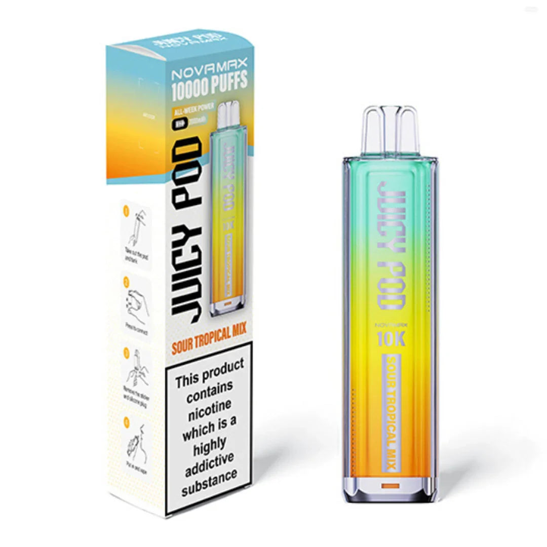 Juicy Pod Novamax 10K Prefilled Pod Kit - Sour Tropical Mix