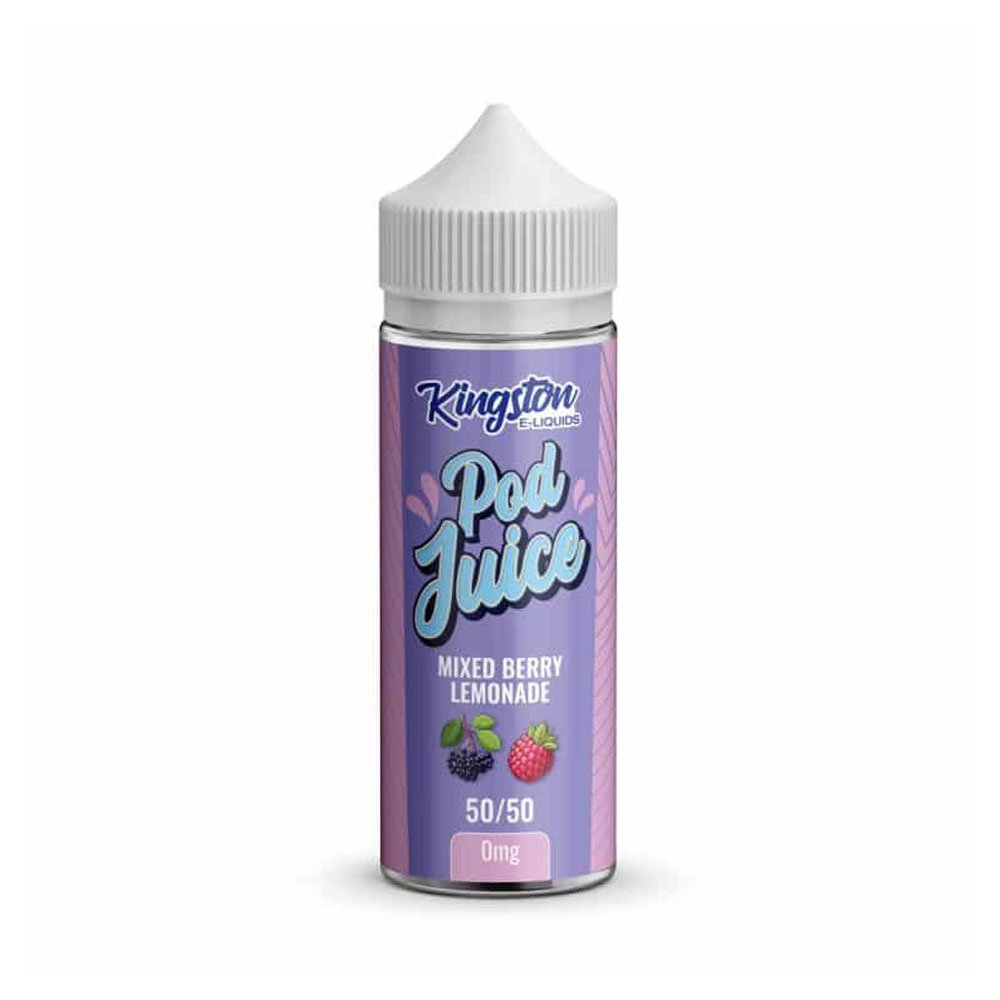 Kingston Pod Juice 50/50 100ml Shortfill Eliquid - Mixed Berry Lemonade