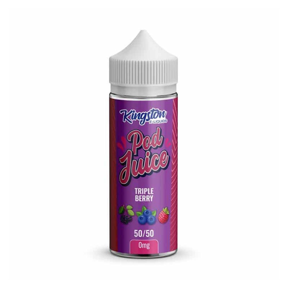 Kingston Pod Juice 50/50 100ml Shortfill Eliquid - Triple Berry