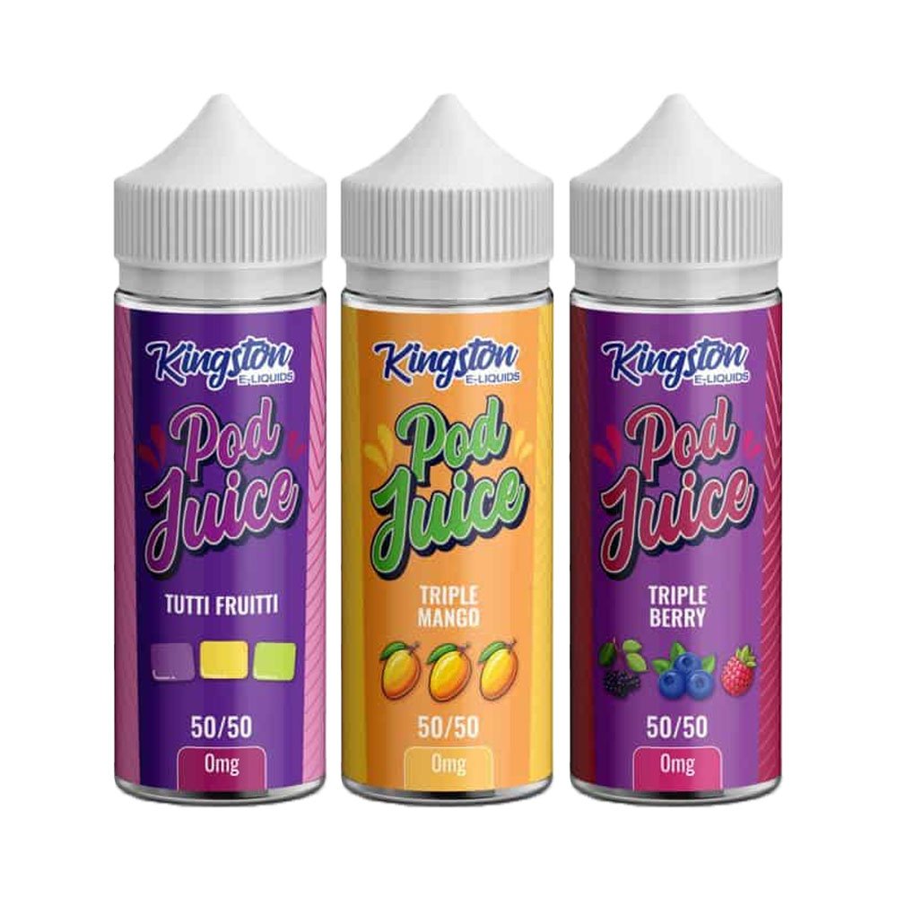 Kingston Pod Juice 50/50 100ml Shortfill Eliquid