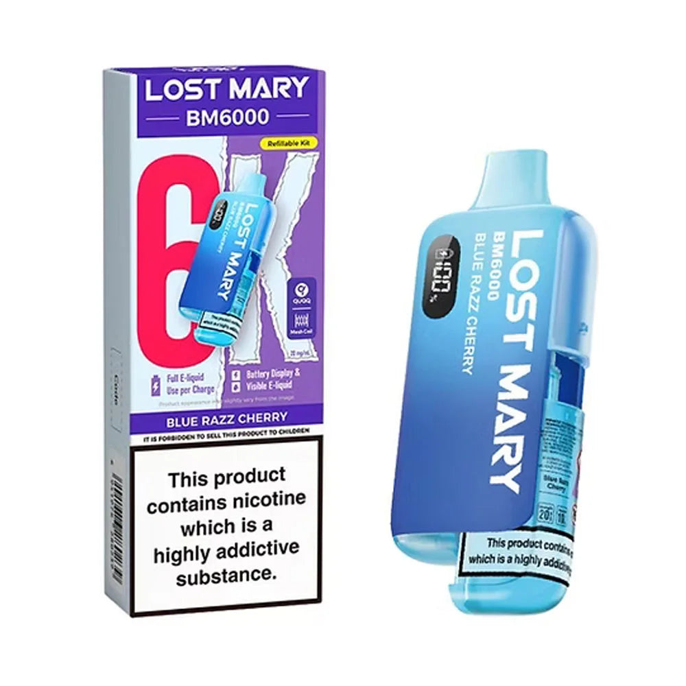 Lost Mary BM6000 Prefilled Pod Kit - Blue Razz Cherry
