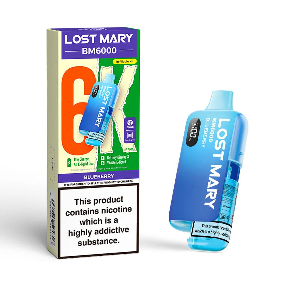 Lost Mary BM6000 Refillable Pod Kit - Blueberry