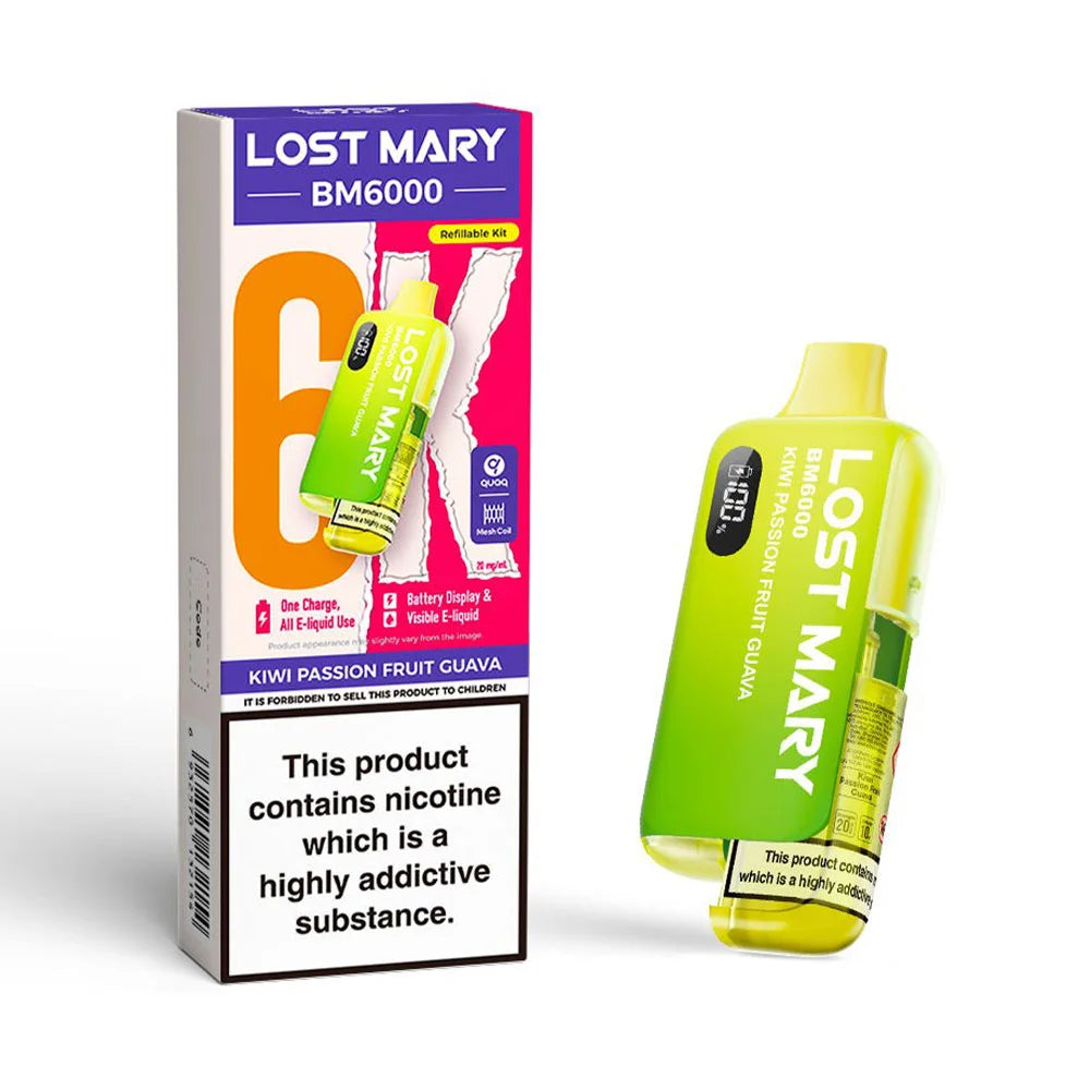 Lost Mary BM6000 Refillable Pod Kit - Kiwi Passion Fruit Guava