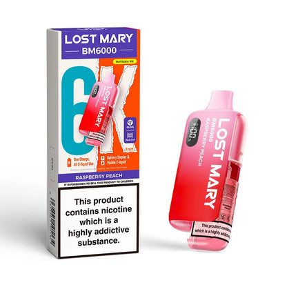 Lost Mary BM6000 Refillable Pod Kit - Raspberry Peach