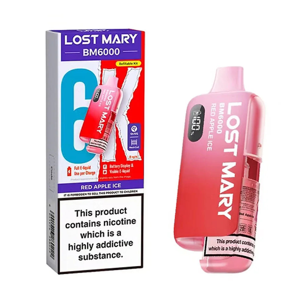 Lost Mary BM6000 Prefilled Pod Kit - Red Apple Ice
