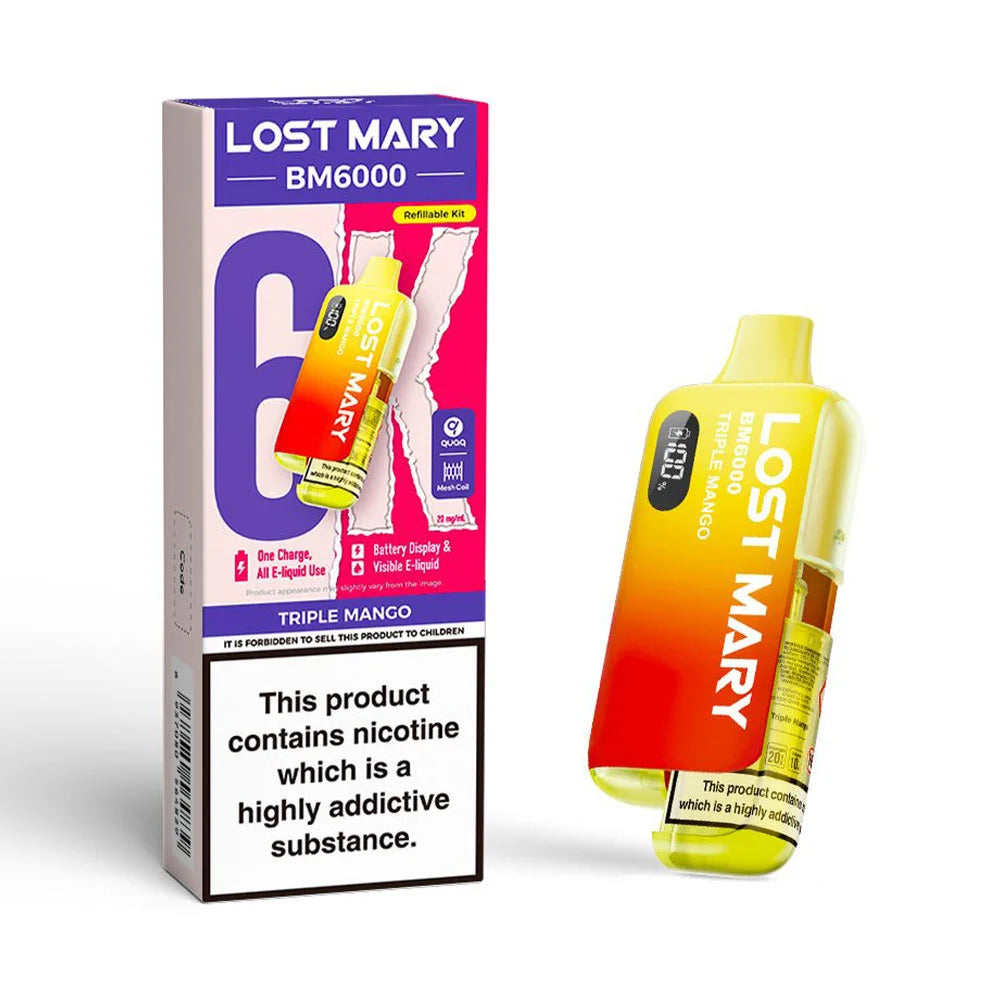 Lost Mary BM6000 Refillable Pod Kit - Triple Mango
