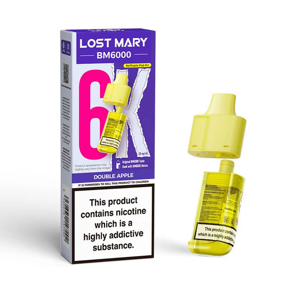 Lost Mary BM6000 Refillable Pod - Double Apple