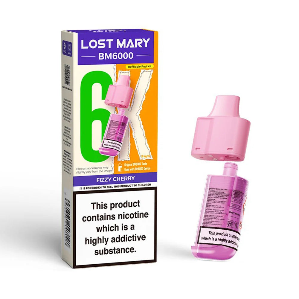 Lost Mary BM6000 Refillable Pod - Fizzy Cherry