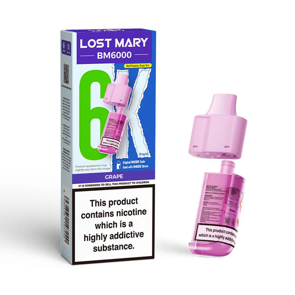 Lost Mary BM6000 Refillable Pod - Grape