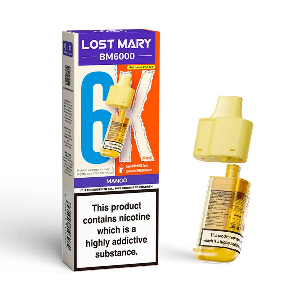Lost Mary BM6000 Refillable Pod - Mango