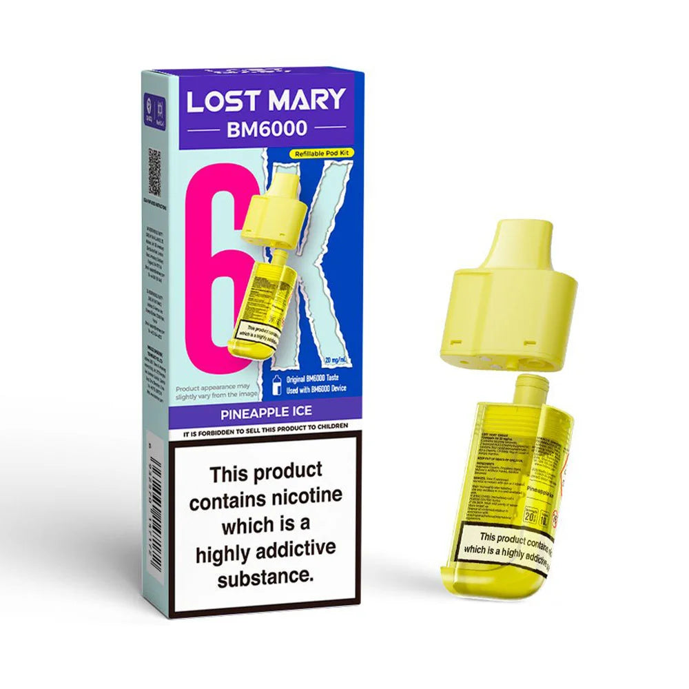 Lost Mary BM6000 Refillable Pod - Pineapple Ice