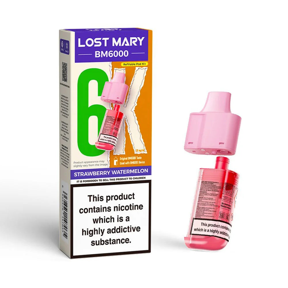 Lost Mary BM6000 Refillable Pod - Strawberry Watermelon