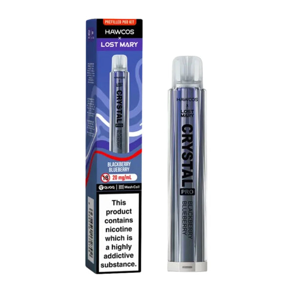 Lost Mary x Hawcos Crystal 600 Prefilled Pod Kit - Blackberry Blueberry