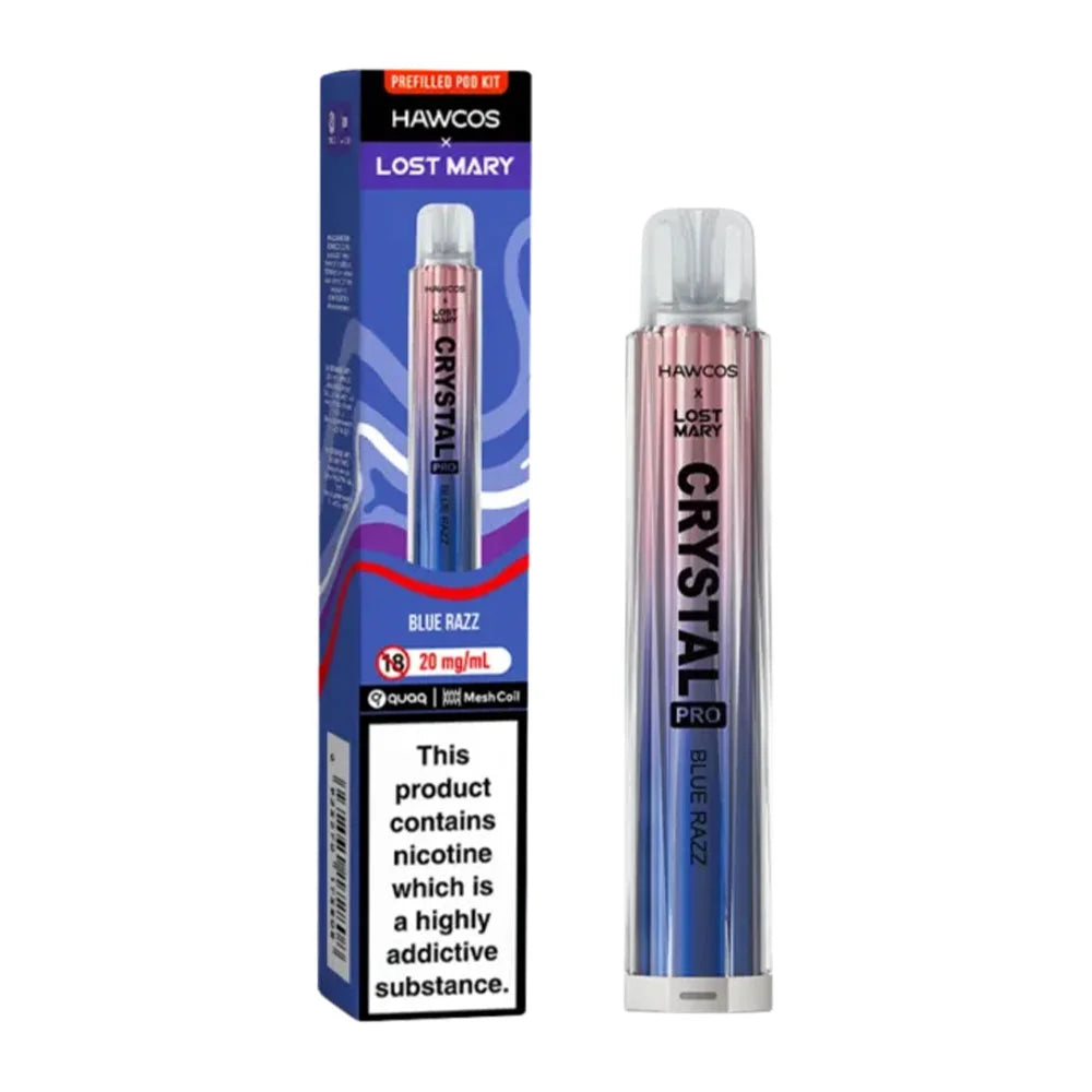 Lost Mary x Hawcos Crystal 600 Prefilled Pod Kit - Blue Razz