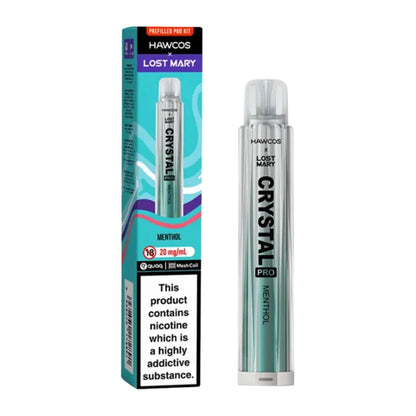 Lost Mary x Hawcos Crystal 600 Prefilled Pod Kit - Menthol