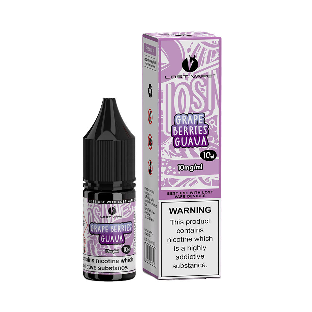 Grape Berries Guava Lost Vape 10ml Nic Salt Eliquid