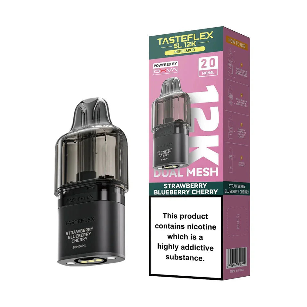 Oxva Tasteflex SL 12K Prefilled Pods - Strawberry Raspberry Cherry