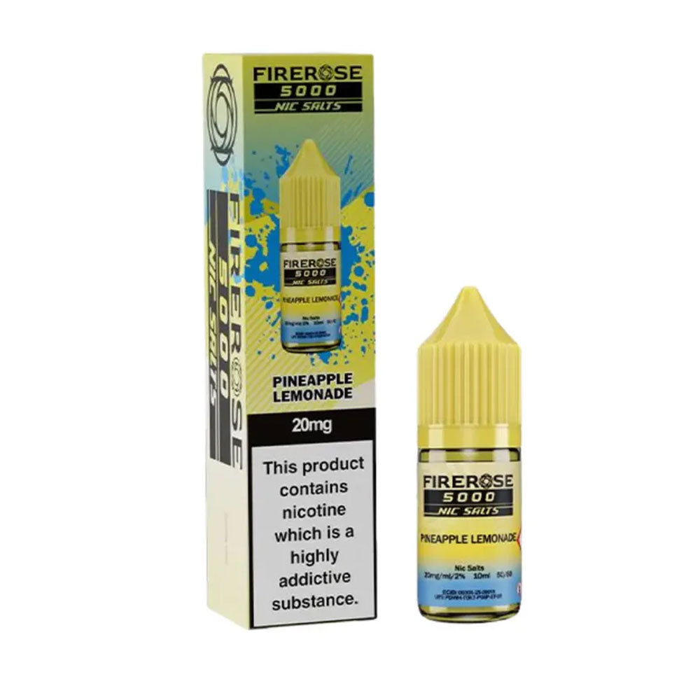 Pineapple Lemonade Firerose 5000 10ml Nic Salt E Liquid