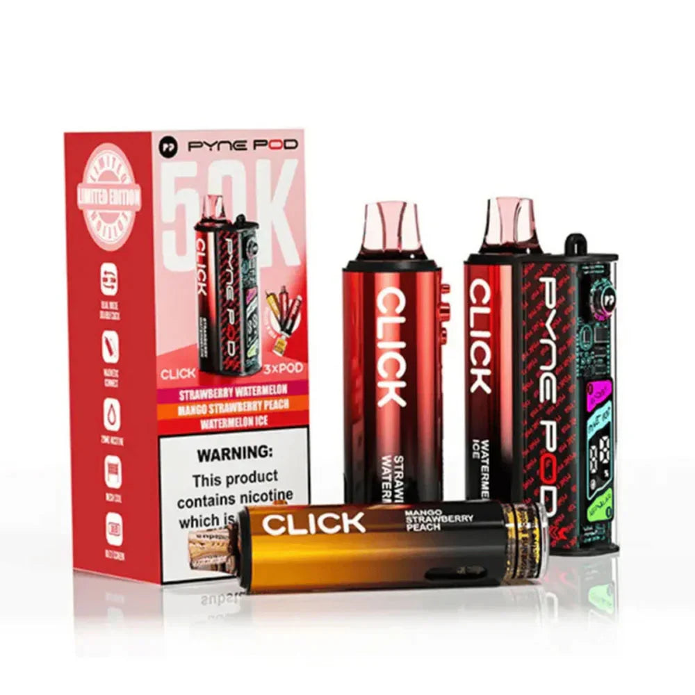 Pyne Pod Click 50K Puffs Prefilled Pod Kit - Red Edition
