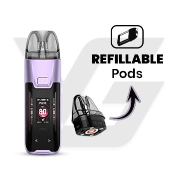 Refillable Pods and Coil Options for MTL or DTL