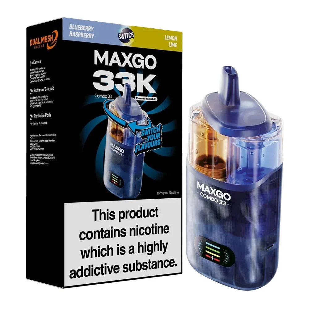 RELX Maxgo 33K Puffs Prefilled Pod Kit