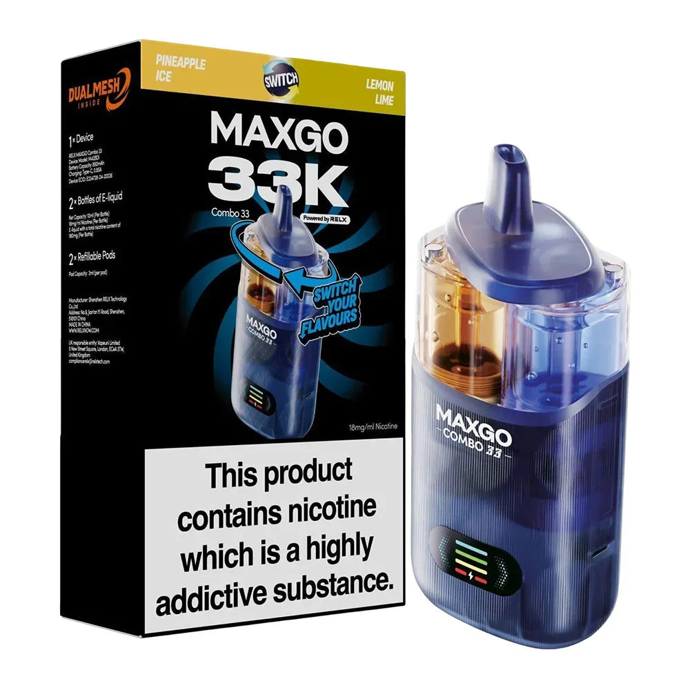 RELX Maxgo 33K Puffs Prefilled Pod Kit
