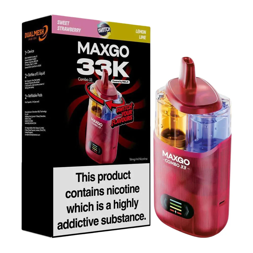 RELX Maxgo 33K Puffs Prefilled Pod Kit