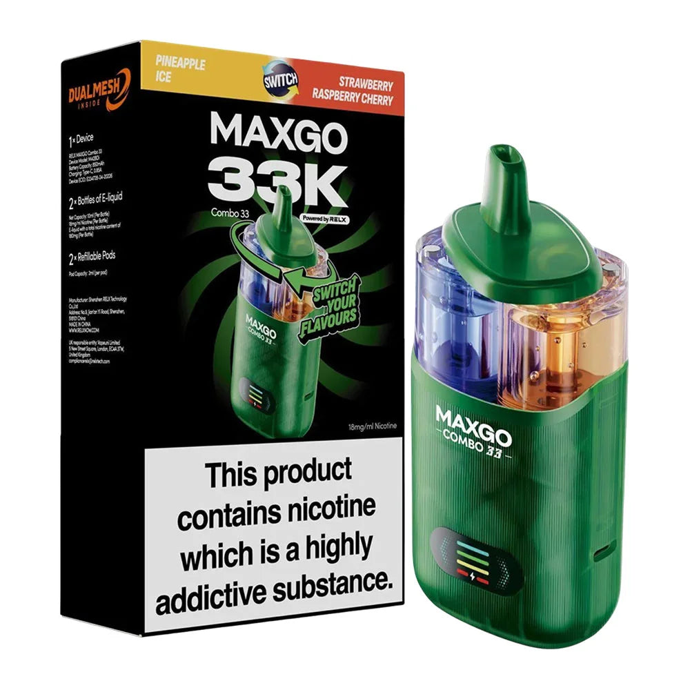 RELX Maxgo 33K Puffs Prefilled Pod Kit