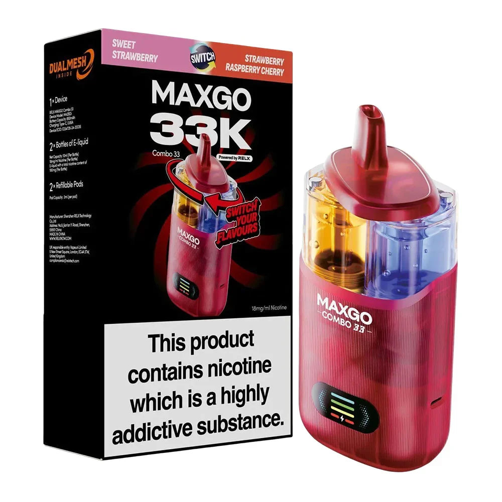 RELX Maxgo 33K Puffs Prefilled Pod Kit