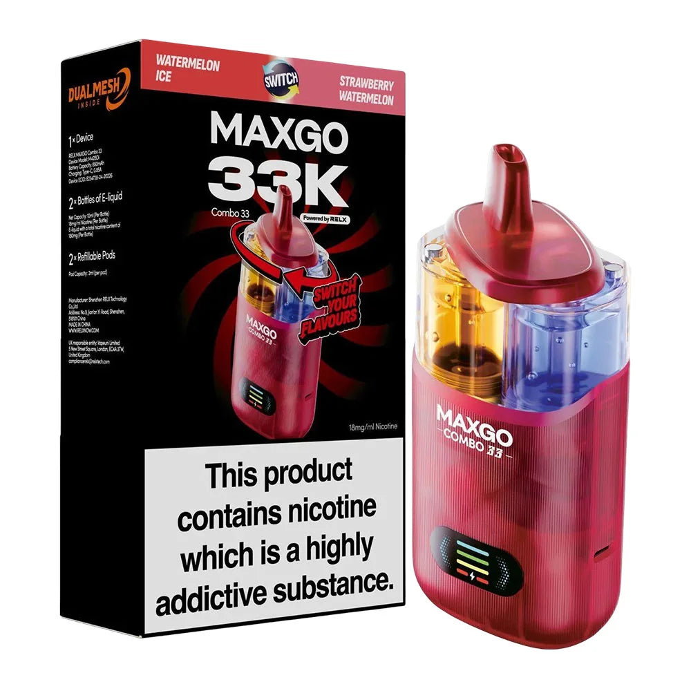 RELX Maxgo 33K Puffs Prefilled Pod Kit