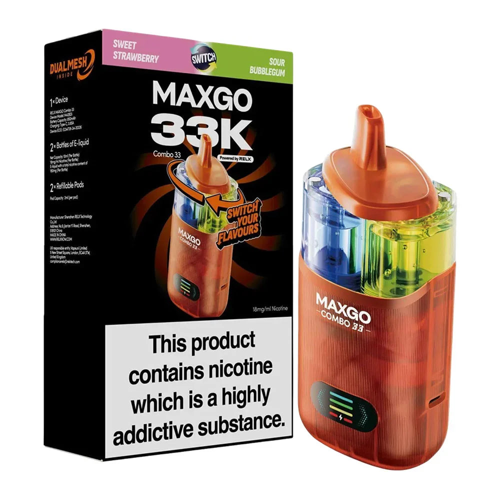 RELX Maxgo 33K Puffs Prefilled Pod Kit