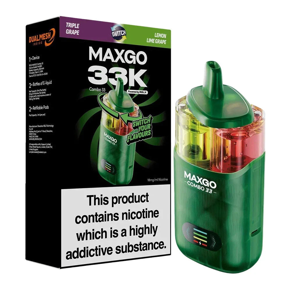 RELX Maxgo 33K Puffs Prefilled Pod Kit