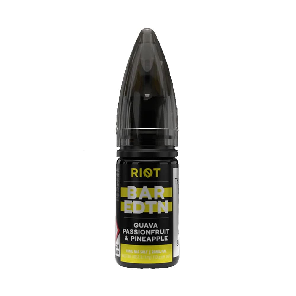 Guava Passionfruit Pineapple Riot Squad BAR EDTN 10ml Nic Salt E Liquid