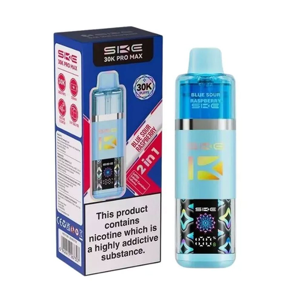 SKE 30K Pro Max 2 in 1 Prefilled Pod Kit - Blue Sour Raspberry