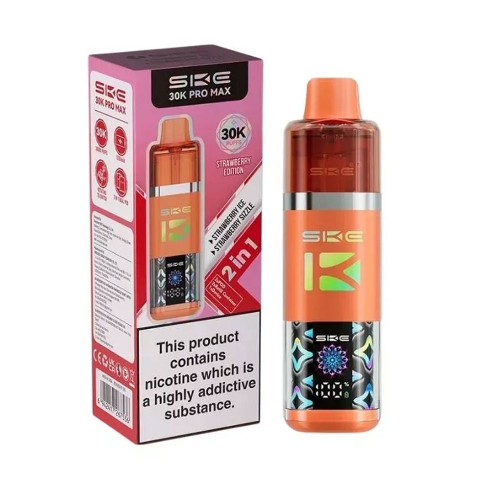 SKE 30K Pro Max 2 in 1 Prefilled Pod Kit - Strawberry Edition