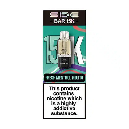 SKE Bar 15K Prefilled Pods - Fresh Menthol Mojito