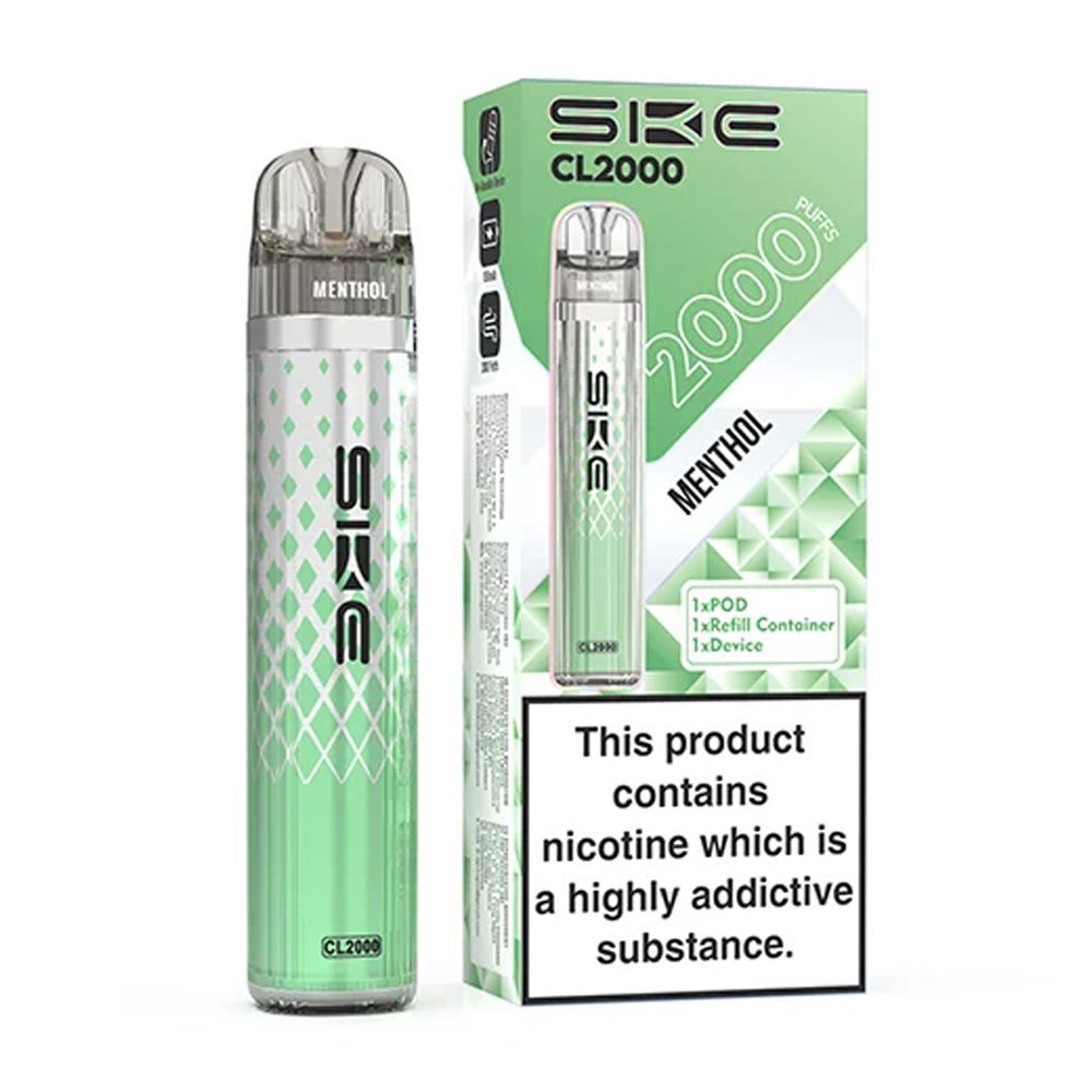 SKE CL2000 Prefilled Pod Kit - Menthol