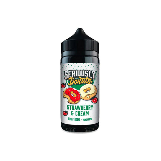 Doozy Vape Seriously Donuts Strawberry & Cream 100ml Shortfill E Liquid