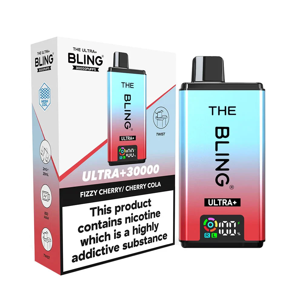 The Bling Ultra Plus 30K Prefilled Pod Kit - Fizzy Cherry / Cherry Cola