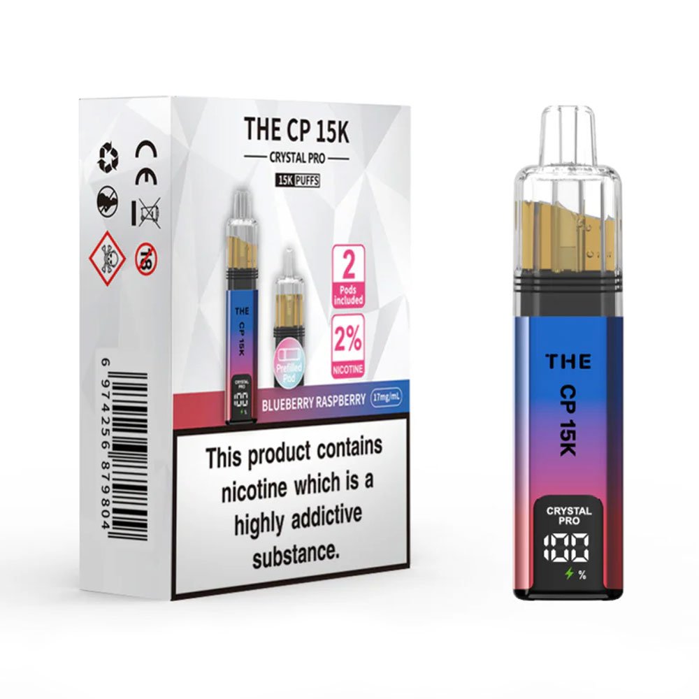 The Crystal Pro CP 15K Prefilled Pod Kit - Blueberry Raspberry